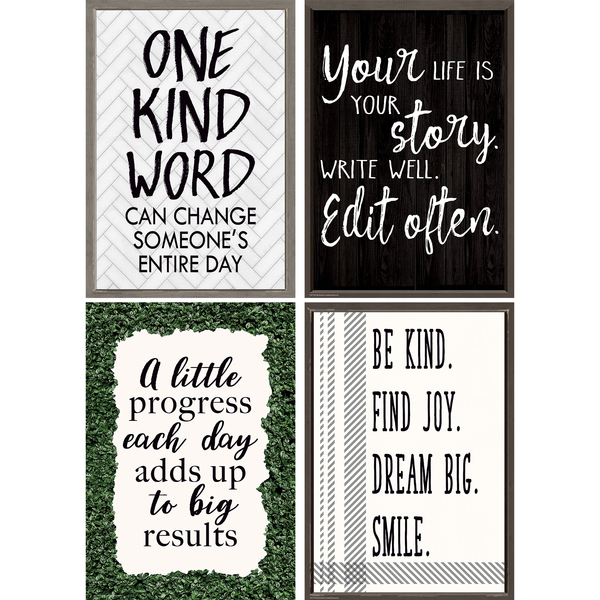 Teacher Created Resources Modern Farmhouse Poster Set, 4 Posters TCR2088552